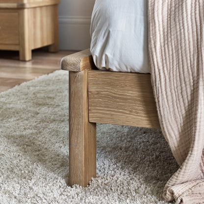 Milan Limed Oak Bed
