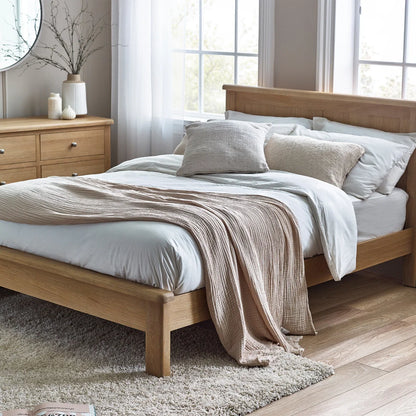 Milan Limed Oak Bed