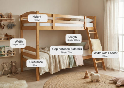 Monrose Bunk Beds - Pine or White