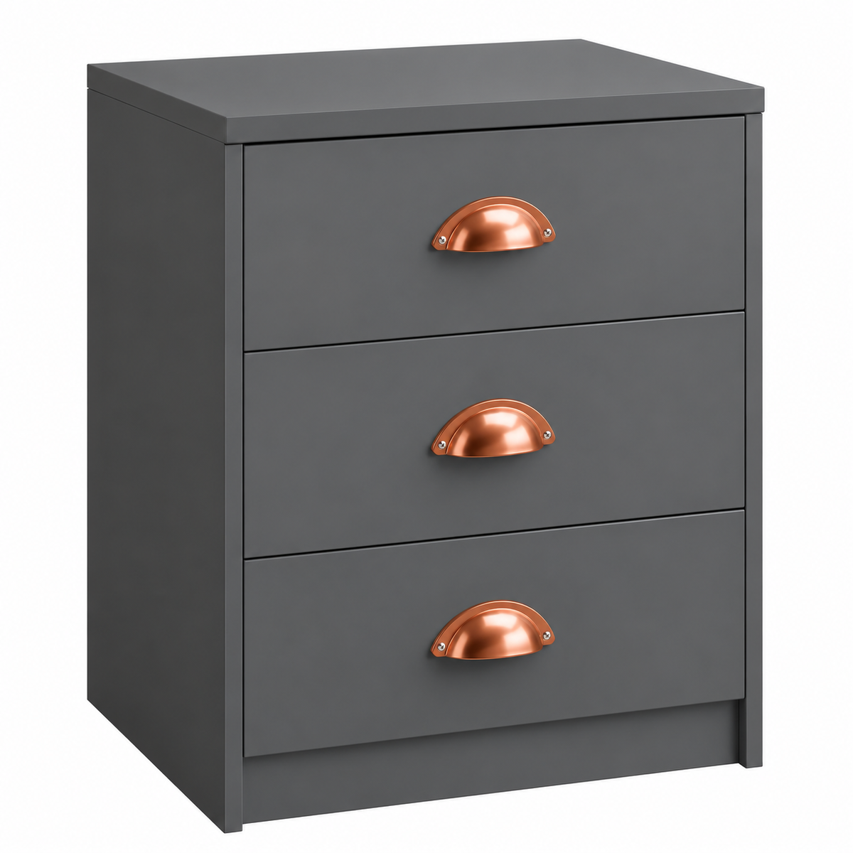 Copenhagen 3 Drawer Bedside