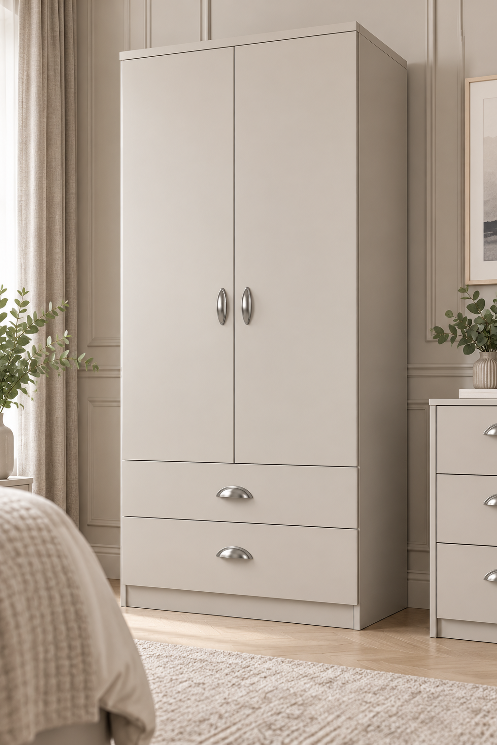 Copenhagen Double Gents Tall Wardrobe