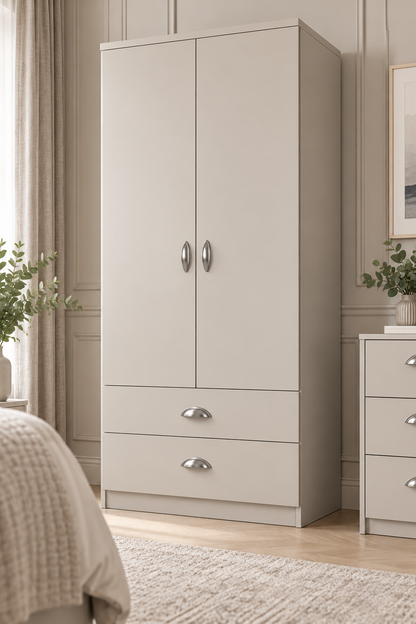 Copenhagen Double Gents Tall Wardrobe