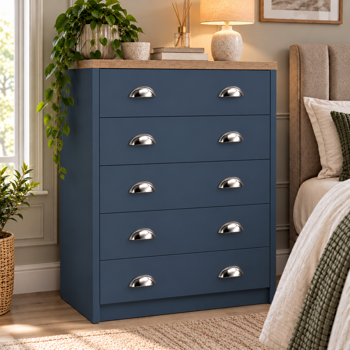 Copenhagen 5 Drawer Chest