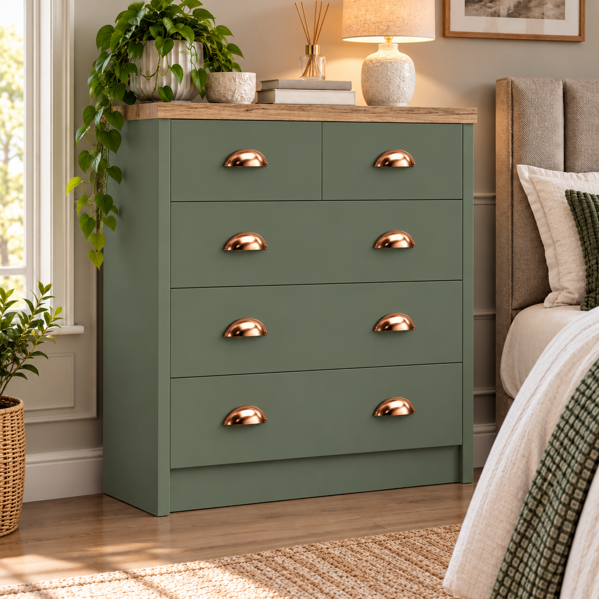 Copenhagen 3+2 Drawer Chest
