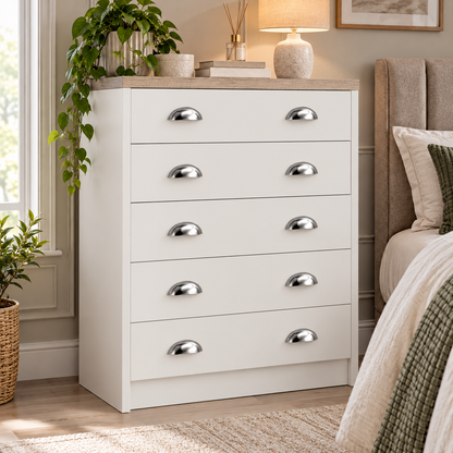 Copenhagen 5 Drawer Chest