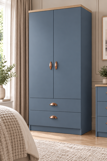 Copenhagen Double Gents Tall Wardrobe