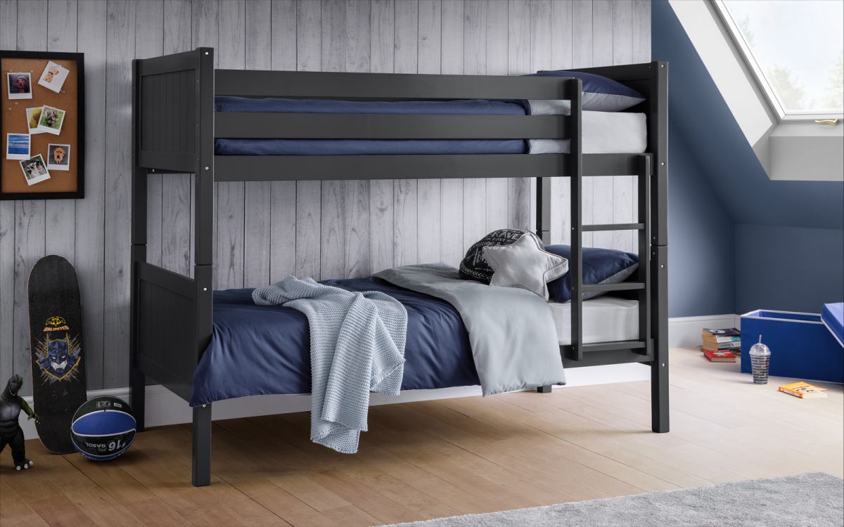 Barnie Bunk Bed - Anthracite & White