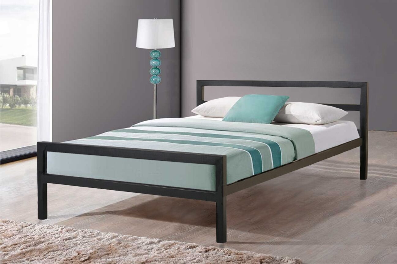 Eddie Bed Frame - Black & Grey