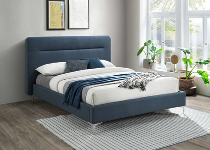 Finn Bed Frame - Charcoal & Steel Blue