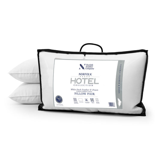 Norfolk 5* Hotel Collection - Duck Feather & Down Pillow Pair