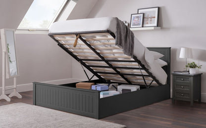 Mandy Storage Ottoman Bed - Anthracite