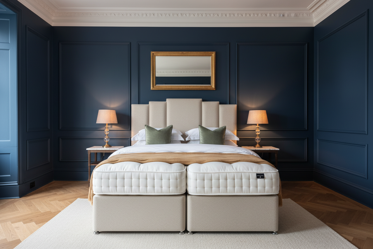 Organic Cotton 3500 - Grand Blue Panel Bedroom