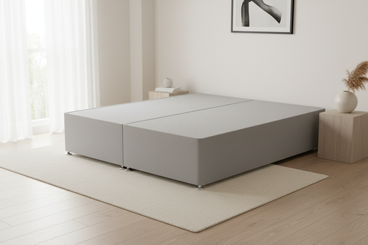 Plain divan base in a bedroom