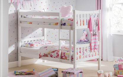 Zoe Bunk Bed - Bright White & Grey