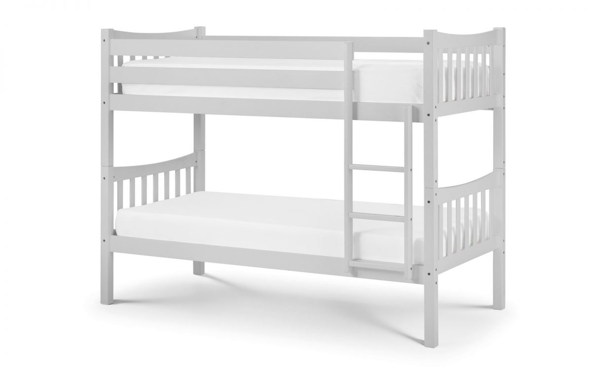 Zoe Bunk Bed - Bright White & Grey