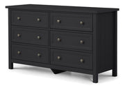Mandy 6 Drawer Wide Chest - Anthracite