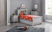 Mandy Bookcase Bed - Dove Grey