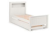 Mandy Bookcase Bed - Surf White