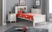 Mandy Bookcase Bed - Surf White
